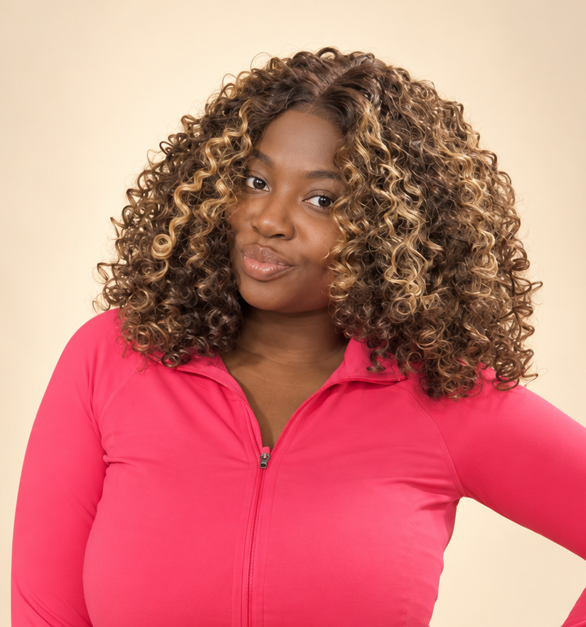 Shorty Kinky Brown Highlights