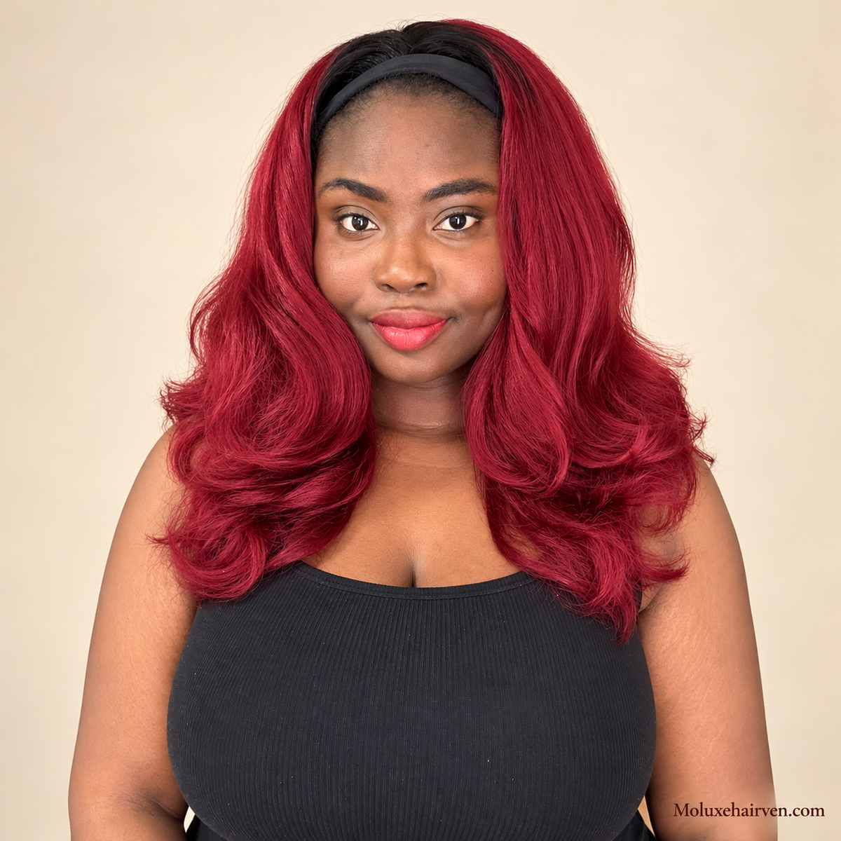 Yaki Band Wig (Burgundy)