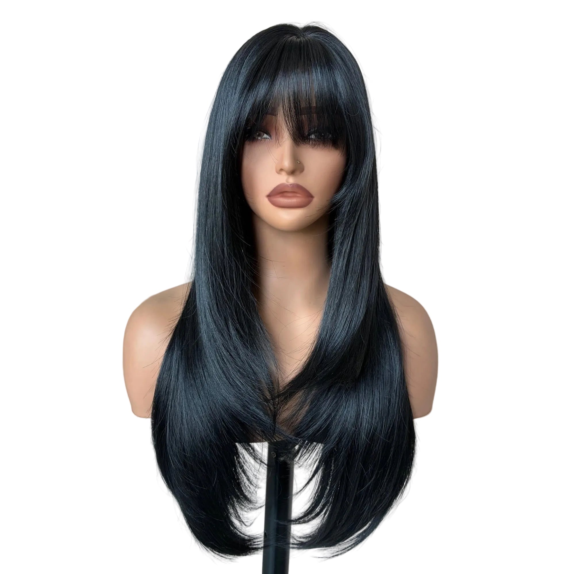 Black Layered Fringe