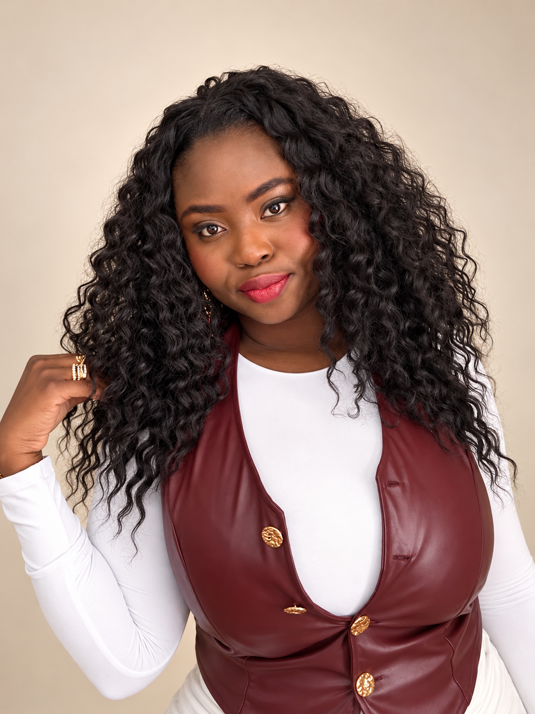 Curly Half Wig