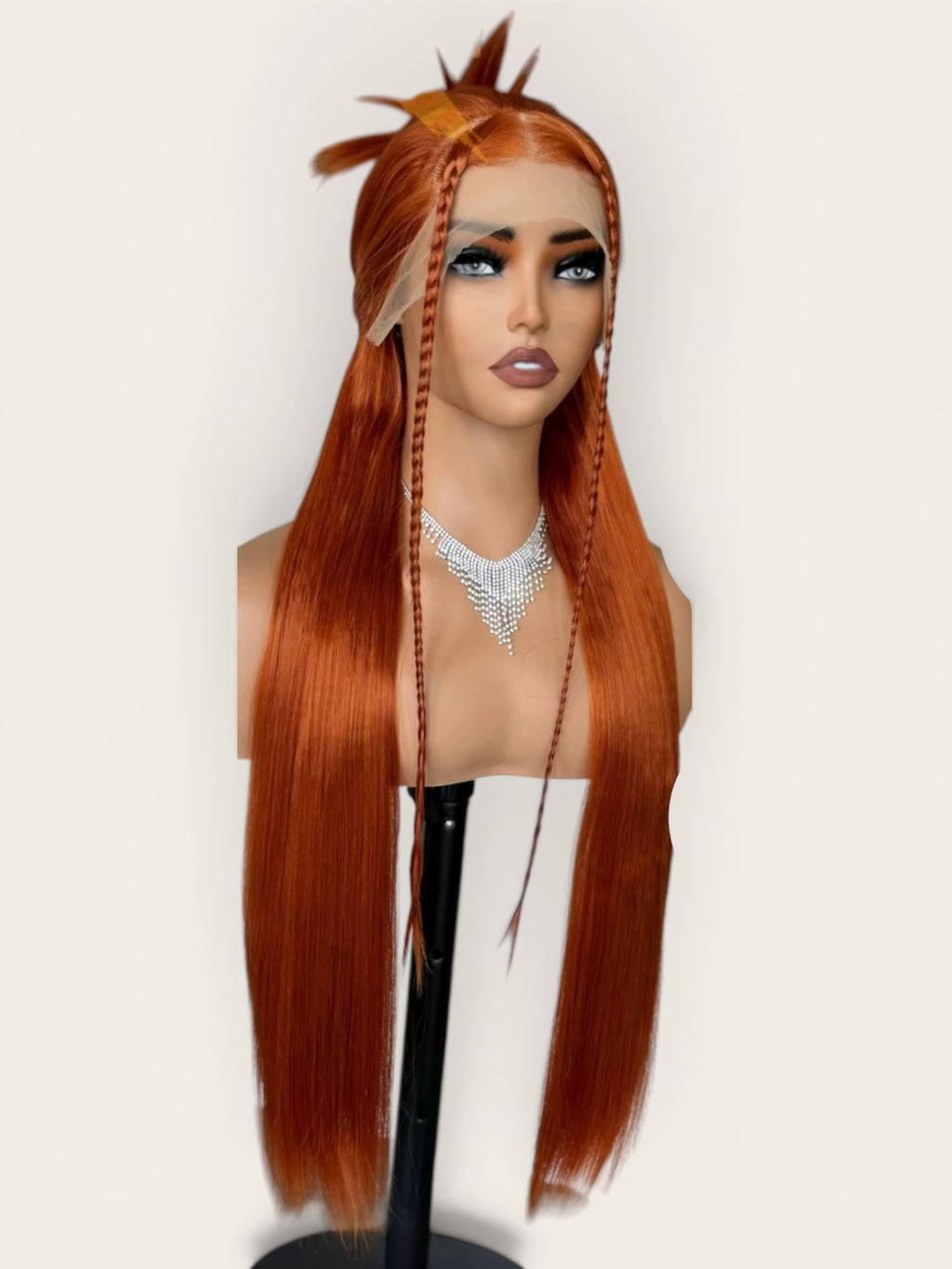 Lush Straight Wig Burnt Orange