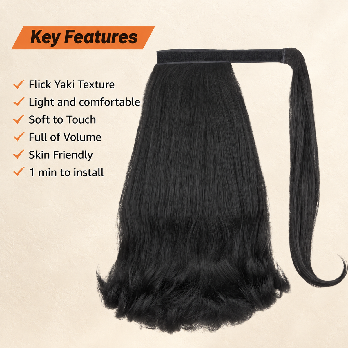 Yaki flip Ponytail