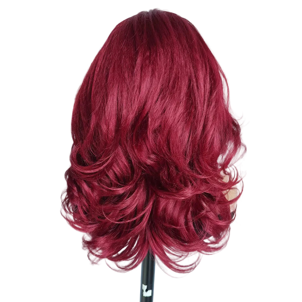 Moluxe Layered Yaki Band Wig Burgundy