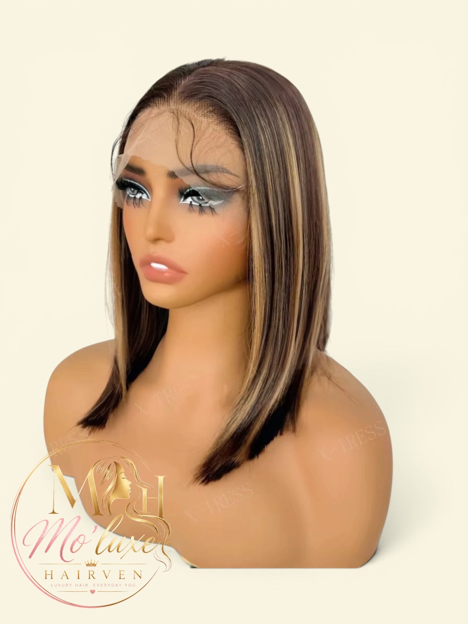 Becca Bob Wig Blonde Highlight