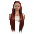 Lush Straight Wig Reddish Brown