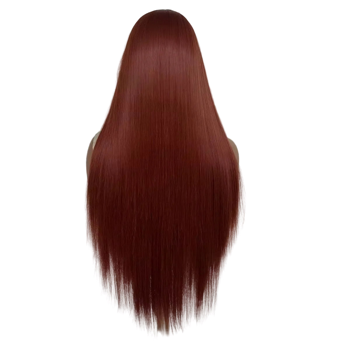 Lush Straight Wig Reddish Brown